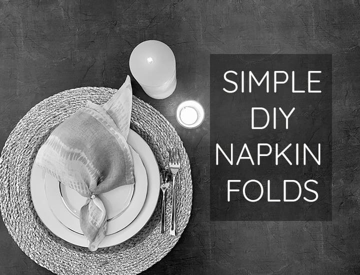 Simple Diy Napkin Folds